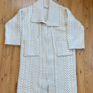 Zara Limited Edition Cable Knit Coat
